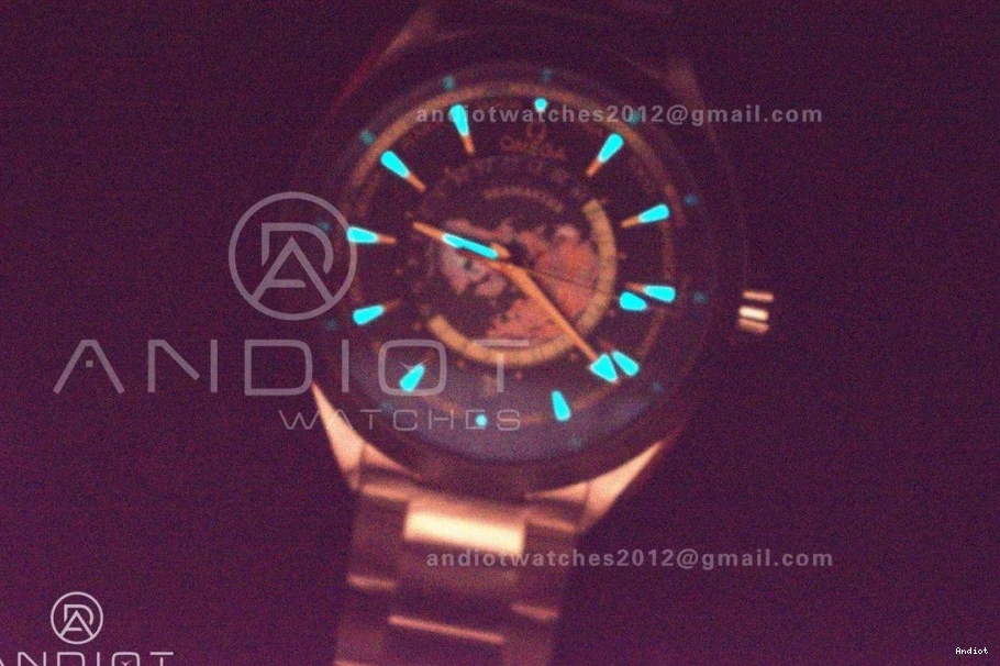 Worldtimer Best Green on A8938 Aqua 1:1 Bracelet Terra 43mm GMT SS Clone Super VSF Edition Ceramic 1123